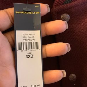 Men’s 3XB Ralph Lauren Polo Wool Jacket